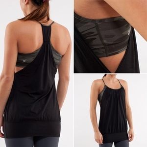 Lululemon no limit black/camo tank
